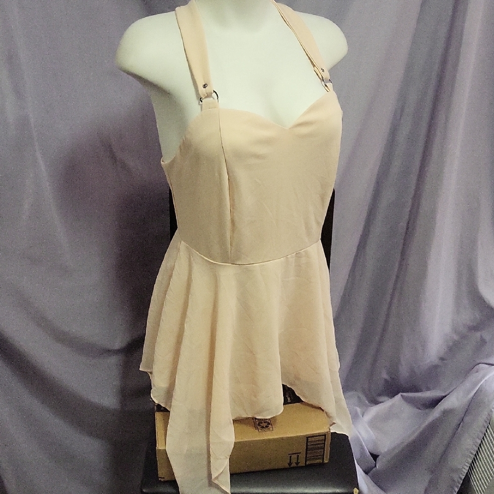 Chic Cream Mini Dress